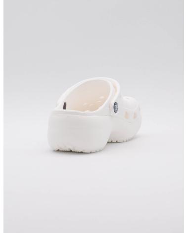 CROCS ZUECOS DE MUJER CON PLATAFORMA CLASSIC PLATFORM CLOG W BLANCO