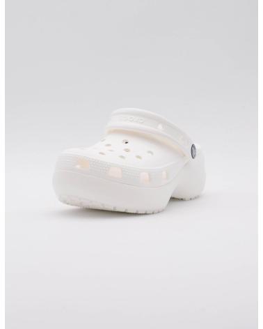 CROCS ZUECOS DE MUJER CON PLATAFORMA CLASSIC PLATFORM CLOG W BLANCO