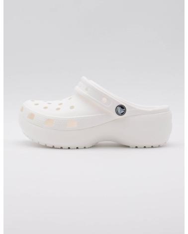 CROCS ZUECOS DE MUJER CON PLATAFORMA CLASSIC PLATFORM CLOG W BLANCO