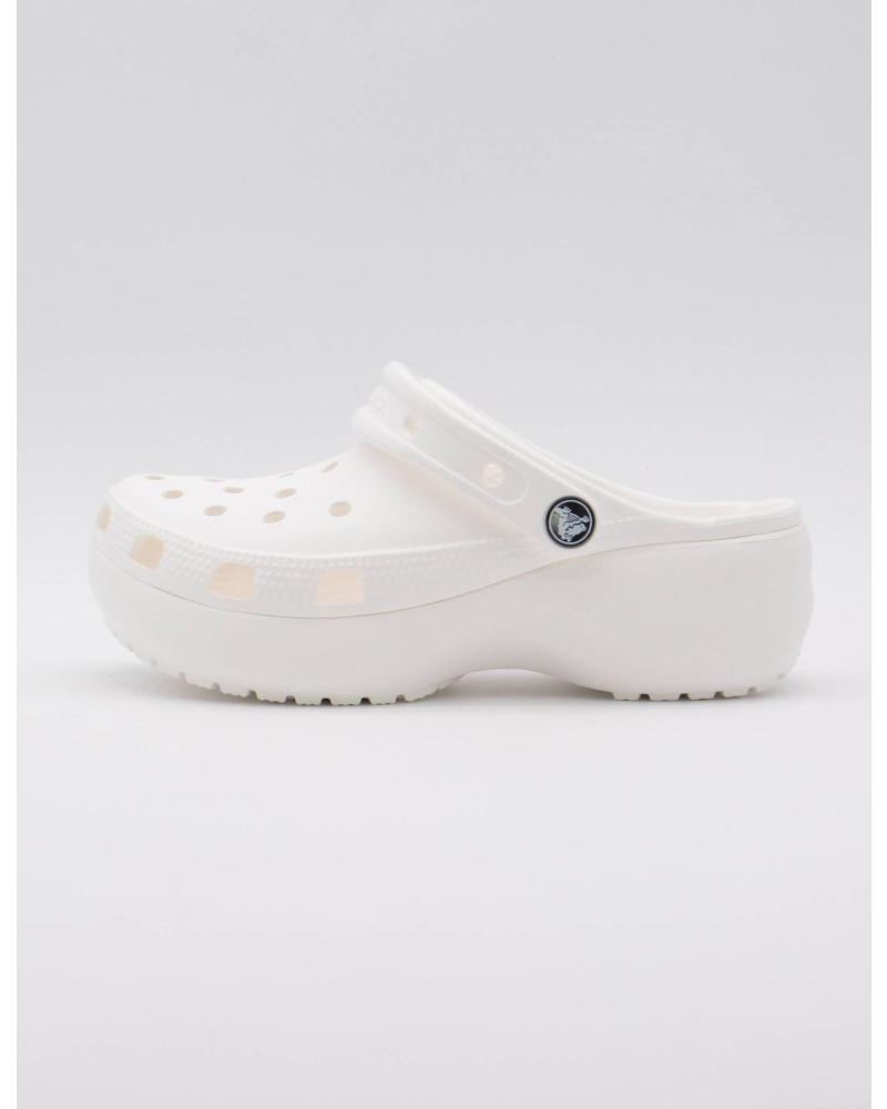 CROCS ZUECOS DE MUJER CON PLATAFORMA CLASSIC PLATFORM CLOG W BLANCO