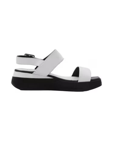 SANDALIA LA PINTA PLATAFORMA BICOLOR BLANCO Y NEGRO BLANCO