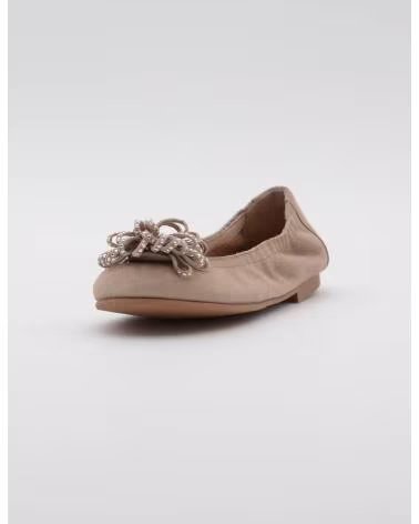 SAPATILHAS RUTH MONA BRILHANTES DE CAMURÇA BEGE BEIGE