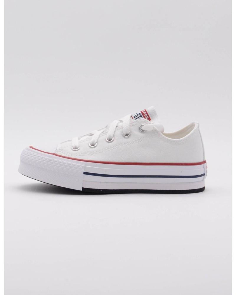 CONVERSE CHUCK TAYLOR ALL STAR PLATEAU CANVAS SNEAKER WEISS 272858C BLANCO