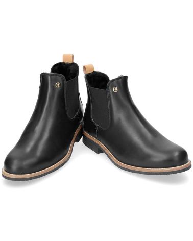 PANAMA JACK GIORDANA IGLOO TRAV B1 BLACK NAPPA ANKLE BOOTS NAPA NEGRO
