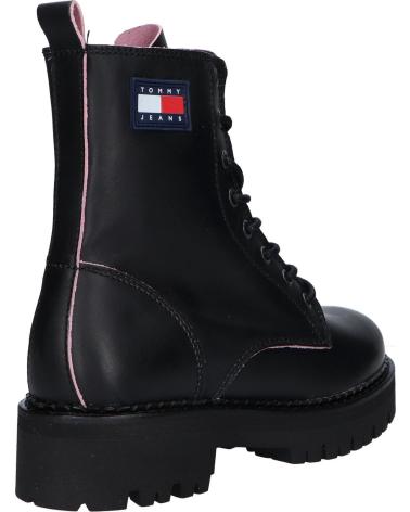 Botas de Mulher TOMMY HILFIGER EN0EN01997 JEANS PIPING BOOT OGO BLACK-FROSTED PINK