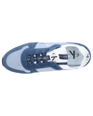 Sapatilhas de Homem CALVIN KLEIN YM0YM00553 LACEUP NY-LTH 0G1 ICELAND BLUE-DARK DENIM-WHITE