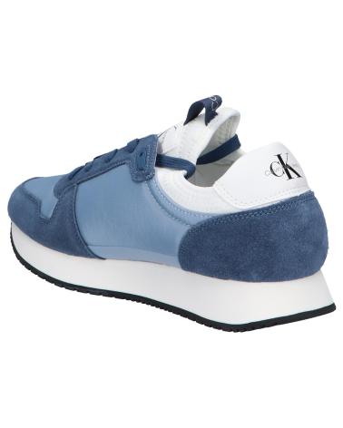 Sapatilhas de Homem CALVIN KLEIN YM0YM00553 LACEUP NY-LTH 0G1 ICELAND BLUE-DARK DENIM-WHITE