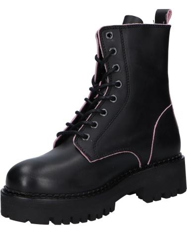 Botas de Mulher TOMMY HILFIGER EN0EN01997 JEANS PIPING BOOT OGO BLACK-FROSTED PINK