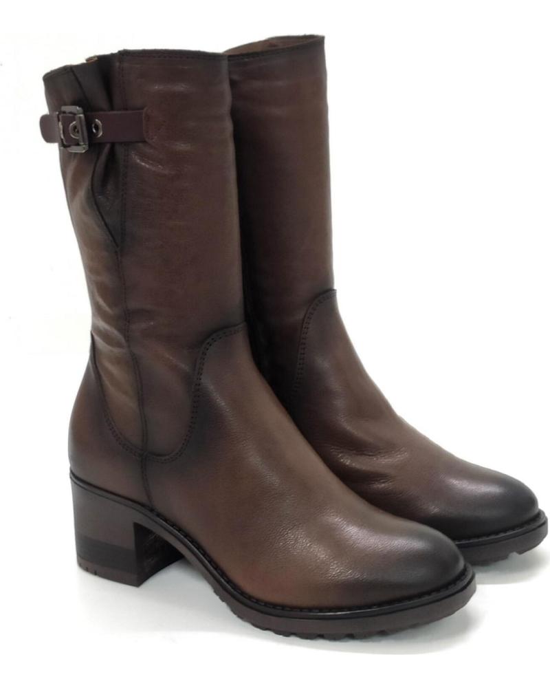 Woman boots PAULA URBAN BOTA MARRON DE TACON TOTEM