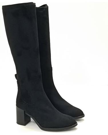 Botas de Mujer UNISA BOTA NEGRA DE TACON NEGRO