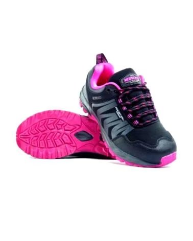 SAPATILHAS DE TREKKING NICOBOCO SIDERAL CINZA/ROSA - ESTILO E CONFORTO MULHER GRIS ROSA