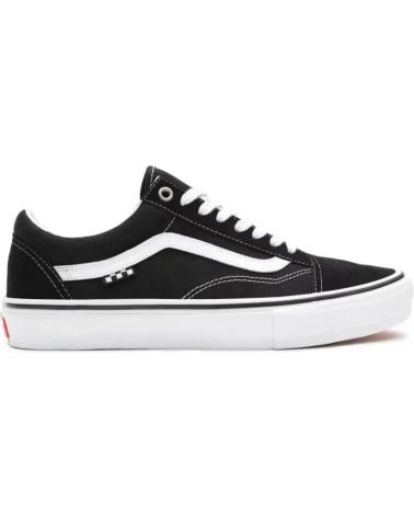 Sportif pour Femme et Homme et Fille et Garçon VANS OFF THE WALL ZAPATILLAS VANS MN SKATE OLD SKOOL BLACK-WHIT MULTICOLOR