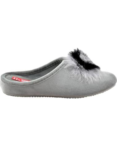 Calzado de casa de Mujer norteÑas ZAPATILLAS OTONO INVIERNO NORTENAS POMPOM GRIS 1266467 GRIS