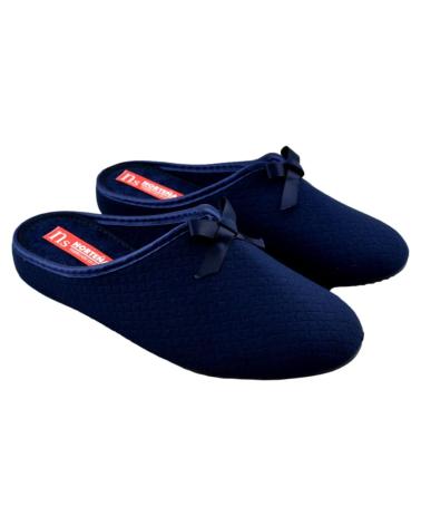 Calzado-De-Casa-De-Mujer-NORTEÑAS-ZAPATILLA-DE-ENTRETIEMPO-FORRADA-DE-RIZ-MARINO