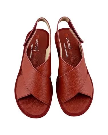 Sandalen-De-Mujer-D`CUTILLAS-SANDALIA-MUY-COMODA-CON-TIRAS-CRUZADAS-ROJO