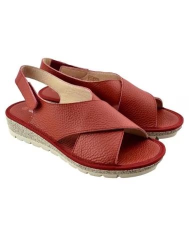 Sandalen-De-Mujer-D`CUTILLAS-SANDALIA-MUY-COMODA-CON-TIRAS-CRUZADAS-ROJO