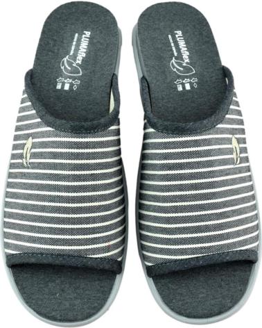 Calzado de casa de Hombre PLUMAFLEX ZAPATILLAS DE CASA CON PLANTILLA ACOLCH GRIS