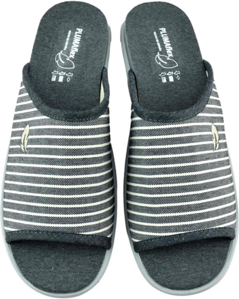 Calzado de casa de Hombre PLUMAFLEX ZAPATILLAS DE CASA CON PLANTILLA ACOLCH GRIS