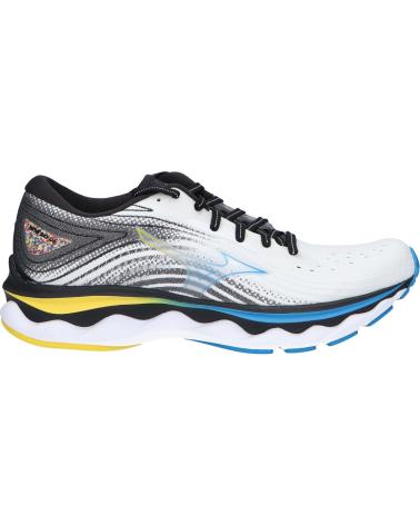 Zapatillas deporte de Hombre MIZUNO WAVE SKY 6 J1GC2202 WHITE-CYBER YELLOW-INDIGO BUNTING