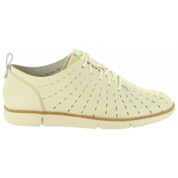 Schuhe für Damen CLARKS 26132529 TRI ETCH WHITE LEATHER