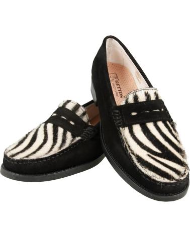 Mocasines de Mujer RETTOS SC1524 NEGRO-CEBRA