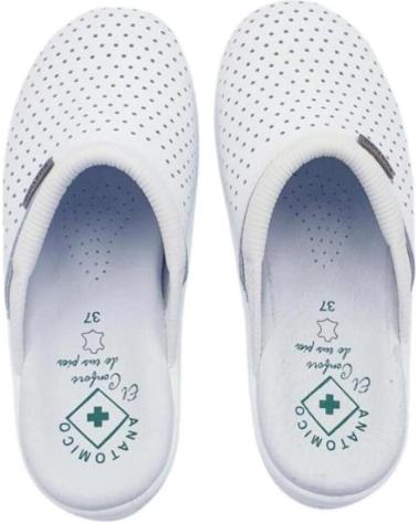 Zuecos de Mujer y Hombre JAVER CALZADO DE TRABAJO 04 ZUECO VARIOS 12548 BLANCO