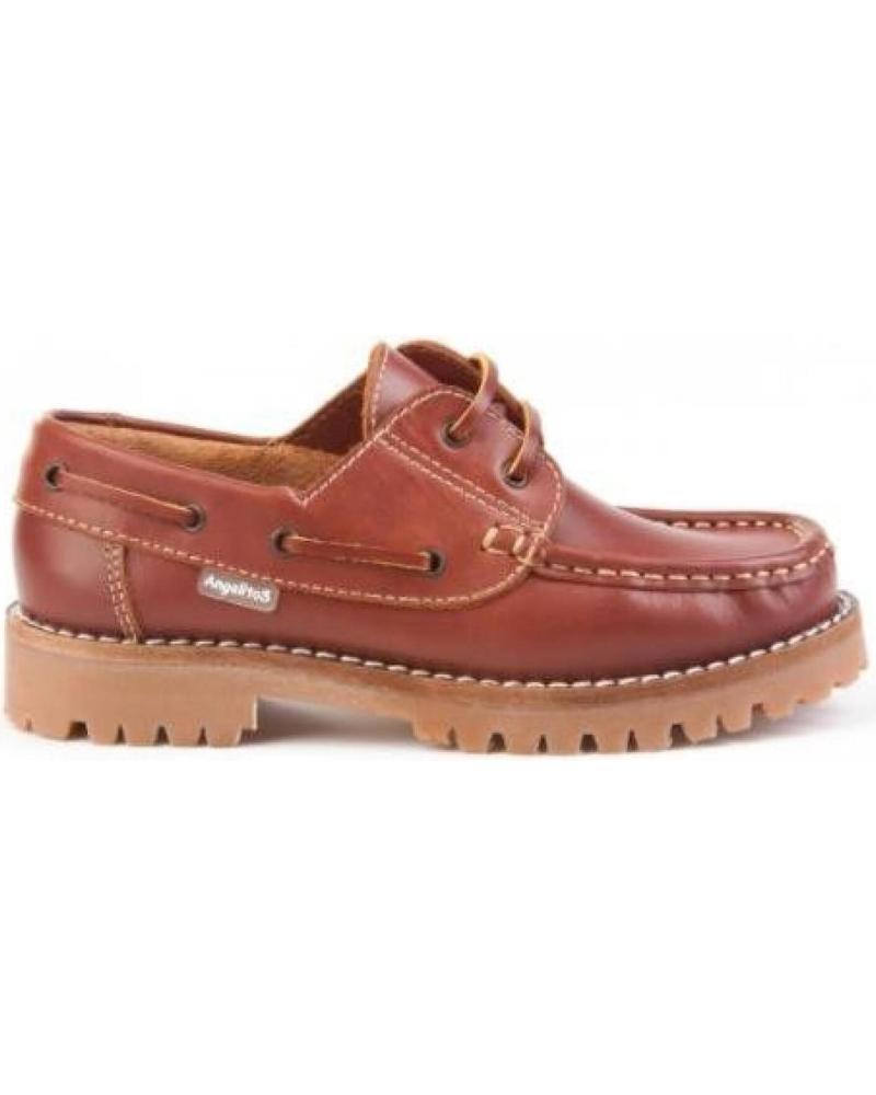 Schuhe für Junge ANGELITOS NAUTICO CORDON 805 VARIOS 19696 MARRON