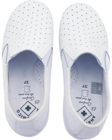 Zapatos de Mujer y Hombre JAVER CALZADO DE TRABAJO 02 ZUECO VARIOS 9702 BLANCO