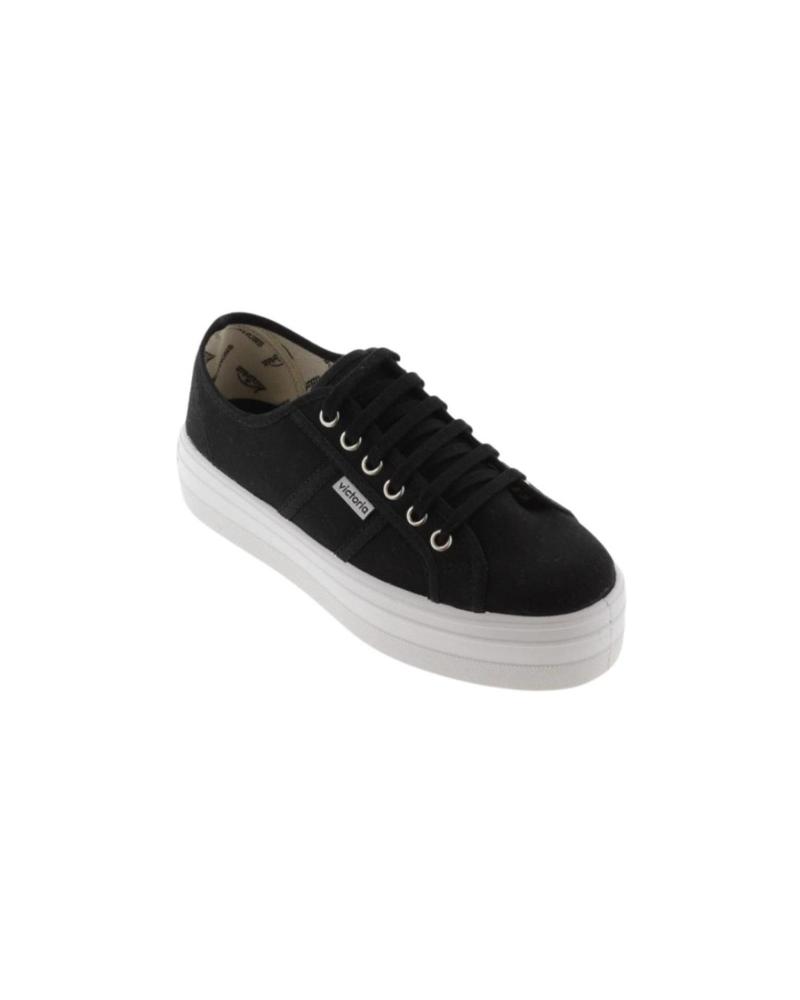Sneaker für Damen VICTORIA LONAS BLUCHER VARIOS 109200 NEGRO