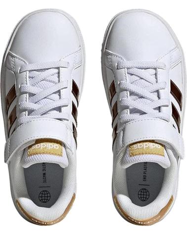Sapatos de Menina e Menino ADIDAS ZAPATILLAS GRAND COURT 2 0 PARA NINOS UNISEX EN COLOR BLANCO BLANCO