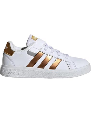Sapatos de Menina e Menino ADIDAS ZAPATILLAS GRAND COURT 2 0 PARA NINOS UNISEX EN COLOR BLANCO BLANCO