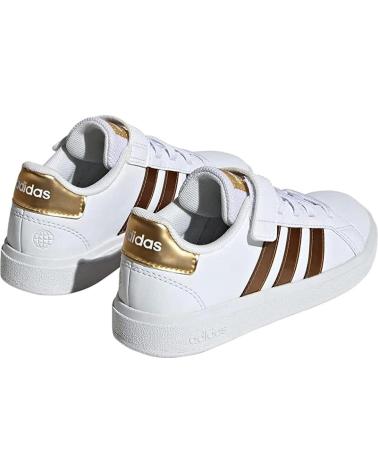 Sapatos de Menina e Menino ADIDAS ZAPATILLAS GRAND COURT 2 0 PARA NINOS UNISEX EN COLOR BLANCO BLANCO