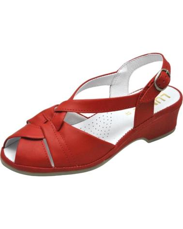 Sandales pour Femme LUMEL 4X-487 MATE SANDALIA ANATOMICA ANCHO ESPECIAL MUY COM RED 2011