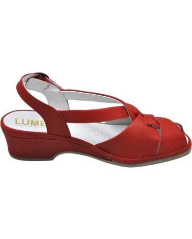 Sandales pour Femme LUMEL 4X-487 MATE SANDALIA ANATOMICA ANCHO ESPECIAL MUY COM RED 2011