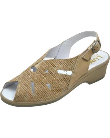Sandales pour Femme LUMEL 4X-857 MERSEY SANDALIA ANATOMICA ANCHO ESPECIAL MUY C BEIGE INSTA 4446-4206