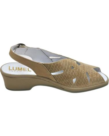 Sandales pour Femme LUMEL 4X-857 MERSEY SANDALIA ANATOMICA ANCHO ESPECIAL MUY C BEIGE INSTA 4446-4206