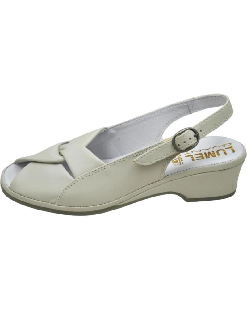Sandales pour Femme LUMEL 4X-498 CLAMIRA SANDALIA ANATOMICA ANCHO ESPECIAL MUY PLATIN 984