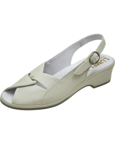 Sandales pour Femme LUMEL 4X-498 CLAMIRA SANDALIA ANATOMICA ANCHO ESPECIAL MUY PLATIN 984