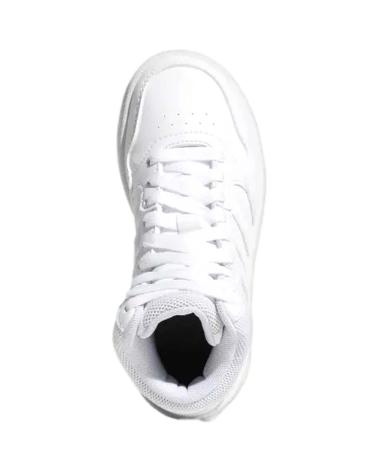 Sportivo per Bambina e Bambino ADIDAS GW0401 NINO HOOP MID 3 0 K BLANCO