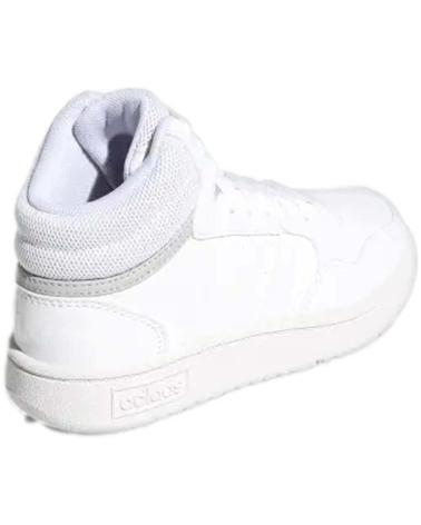 Sportivo per Bambina e Bambino ADIDAS GW0401 NINO HOOP MID 3 0 K BLANCO