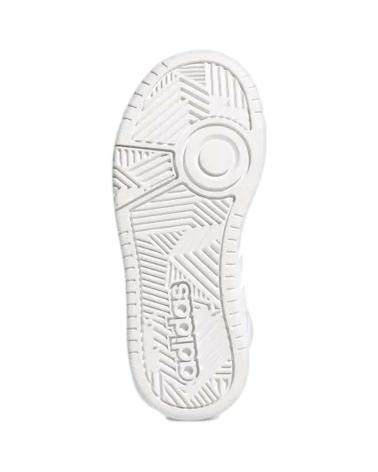 Sportivo per Bambina e Bambino ADIDAS GW0401 NINO HOOP MID 3 0 K BLANCO