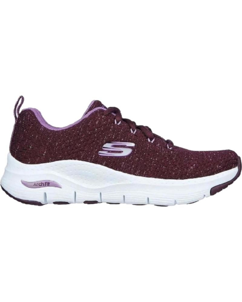 Deportivas de Mujer SKECHERS ARCH FIT-GLEE FOR ALL BURDEOS GRANATE