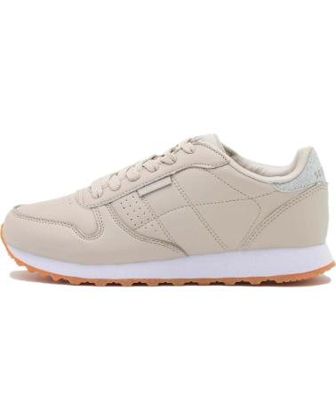 Zapatillas deporte pour Femme SKECHERS 699-TPE TAUPE DURALEATHER- SILVER GLITTER TRIM MARRóN
