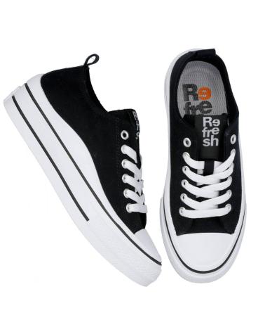 Woman Zapatillas deporte REFRESH 170659 ZAPATILLAS LONA MUJER NEGRO