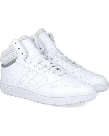 Sportivo per Bambino ADIDAS GW0401 NINO HOOP MID 3 0 K BLANCO