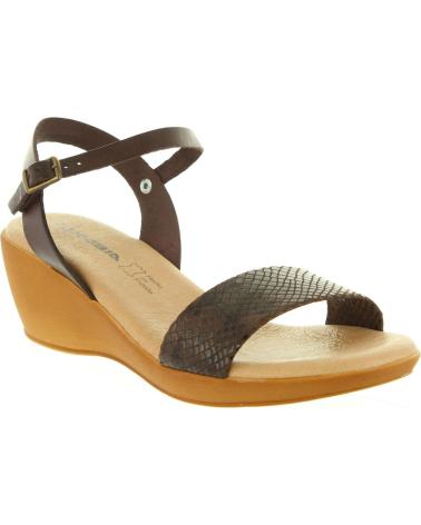 Woman Sandals CUMBIA 31009 SERPIENTE MARRON