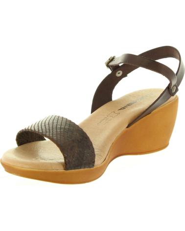 Woman Sandals CUMBIA 31009 SERPIENTE MARRON