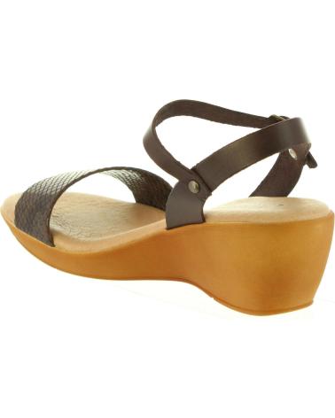Woman Sandals CUMBIA 31009 SERPIENTE MARRON