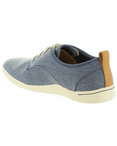 Schuhe für Herren CLARKS 26132276 MAPPED BLUE FABRIC