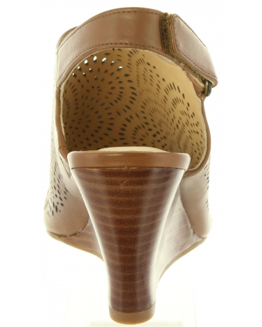 Chaussures compensées pour Femme CLARKS 26131855 RAVEN TAN LEATHER